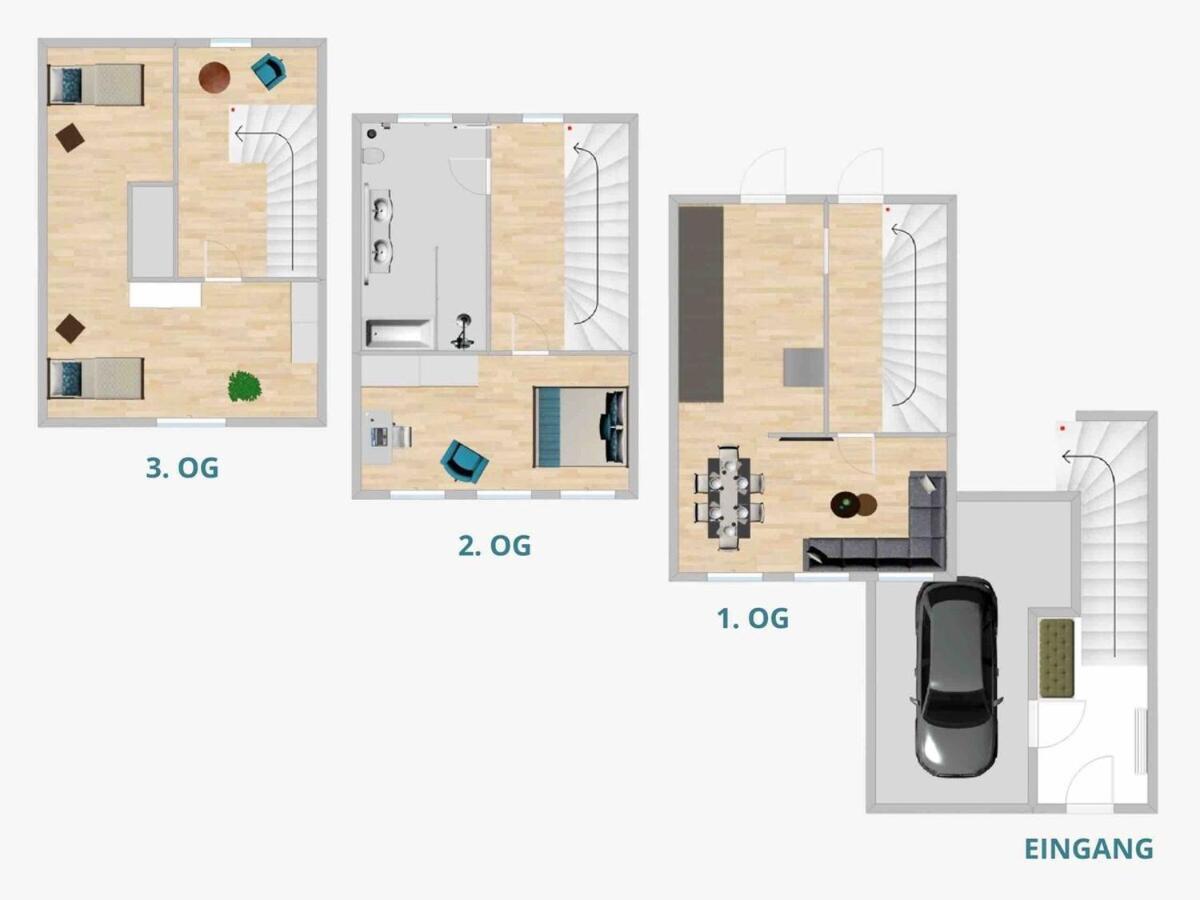 Discovair Traben-Trarbach - Ferienhaus Fuer 6 Personen Mit Netflix Apartment Cameră foto